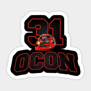 Esteban Ocon 31 Helmet Sticker